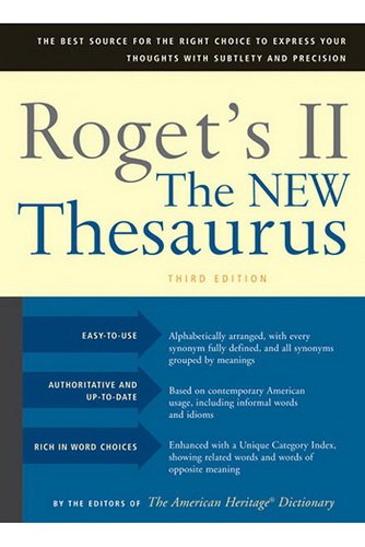 Rogets Ii The New Thesaurus Third