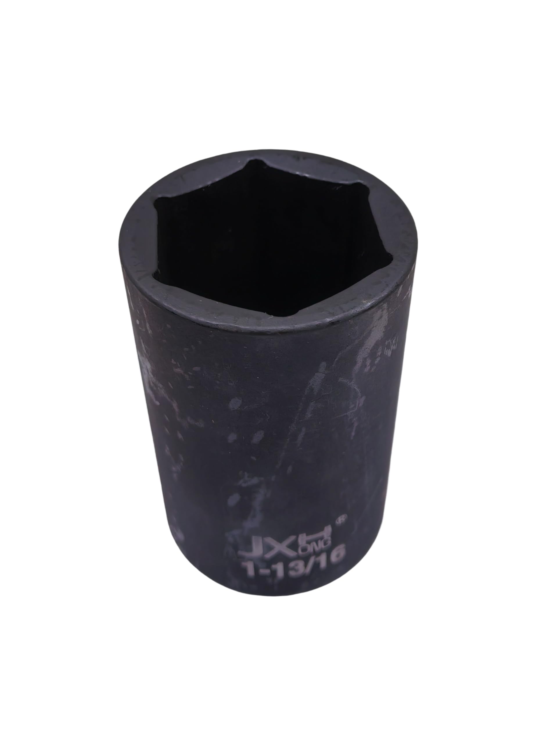 Llave de vaso de impacto profunda de 1/2 pulgada de 1-13/16 pulgadas, 4.7 pulgadas de largo, 6 puntos, acero de aleación Cr-V tratado térmicamente