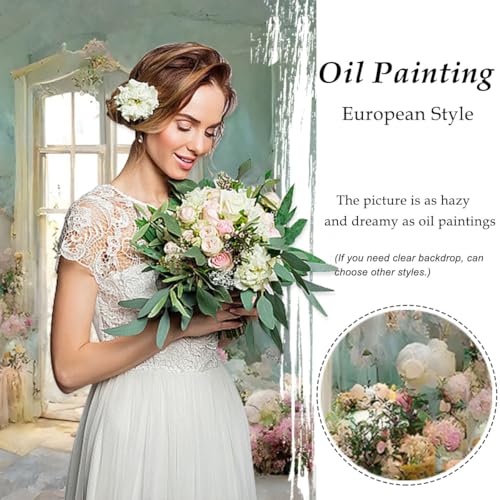 European Oil Painting Backdrop10x7ft Dreamy Flower House Background by YongFoto - Used condition - Image 4