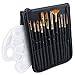 Produktbild Malpinsel Set, CestMall 13 Künstlerpinsel mit Mischpalette und Aufbewahrungstasche , Premium Nylon Pinsel für Aquarell, Acryl & Ölgemälde usw. Perfektes Pinsel Set für Anfänger, Kinder, Künstler
