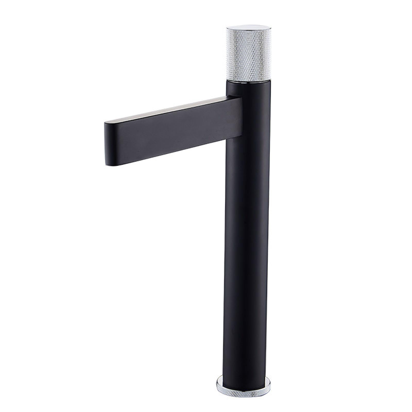 Inodoro de baño de doble orificio grifo gris frío y caliente con tubo de entrada de 60 cm