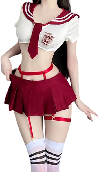 Womens sexy maid lingerie Halloween bed hollowed out battle suit