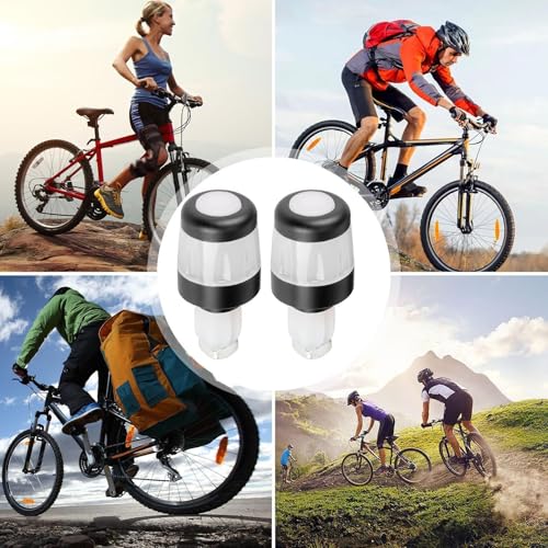 Intermitentes de manillar con puños LED recargables e impermeables para bicicletas 4