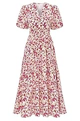 Red Brown Beige Floral