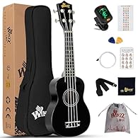 EVERYONE CAN PLAY - novices or professionals, the ukulele is suitable for everyone who starts to play a musical instrument. Winzz soprano ukulele together with the beginners pack is your best choice. TRUST & QUALITY - With basswood top, linden back a...
