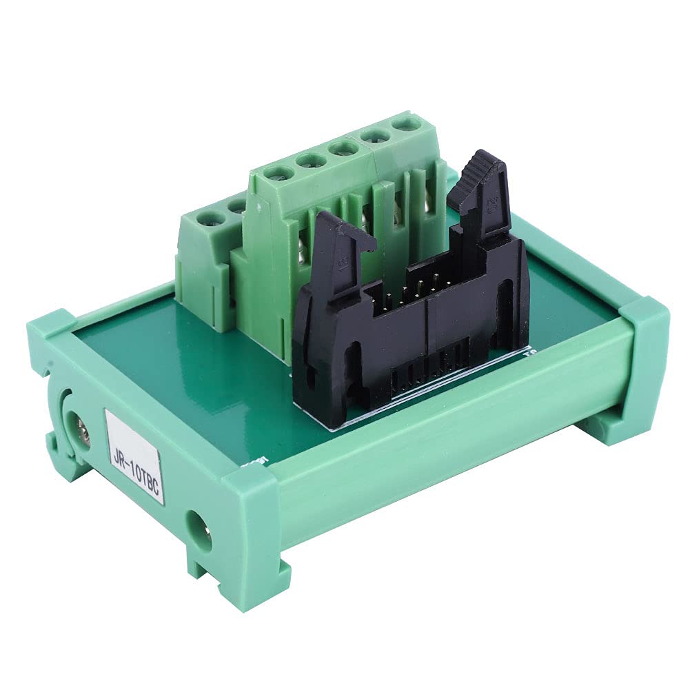 Modulo Morsettiera PLC IDC-10P - Scheda Breakout Per Distribuzione Alimentazione, Montaggio Su Guida DIN