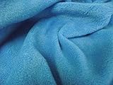 Quality Anti Pil Polar Fleece Fabric Material - Turquoise Blue, 1Mtr - 150cmx100cm