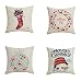 Sofa Leżanka Poduszki, Christmas Pillow Poduszka Pokrywa, Xmas Rzut Poszewka, Poszewka, Poszewka, Dekoracyjna Poduszka Zestaw 4 Dla Bożego Narodzenia Dekoracja Domu (Color : A)