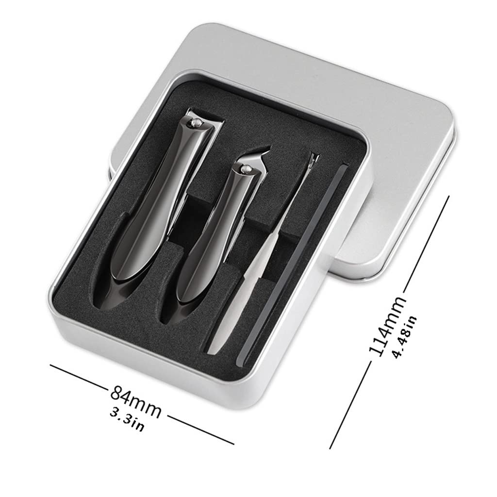 Manicure Set Portable Nail Clippers Set 4-Piece Simple Manicure Tool for Office Bedroom Indoor Travel Nail File Tool Nail Kit Manicure Nail Clippers Kit (Color : A)