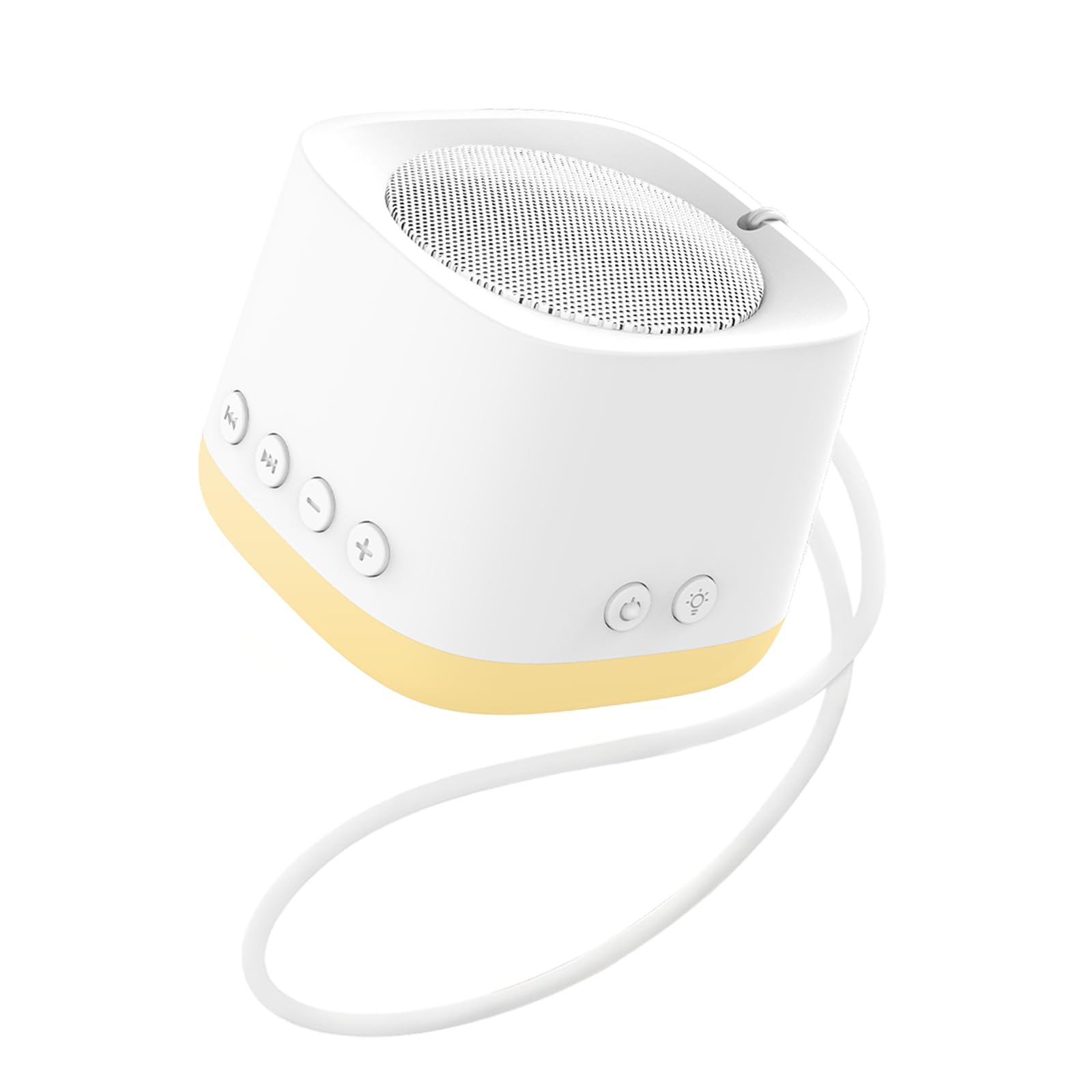 Portable Mini White Noise Sound Machine for Travel – Amber Breathing Night Light, 16 Soothing Sounds, 30-Hour Rechargeable Battery, Timer &amp; Memory for Baby, Adult Sleep, Office Privacy