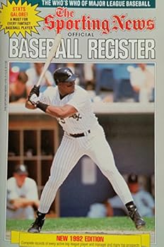1992 Baseball Register - Book  of the Sporting News Baseball Register