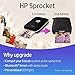 HP Sprocket Portable Photo Printer, Print Social Media Photos on 2x3" Sticky-Backed Paper - Red (Z3Z93A)