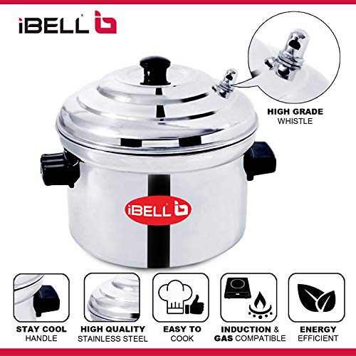 IBELL-Stainless-Steel-Idly-Cooker-Induction-and-Gas-Stove-Compatible-Idli-Maker-Silver-16-Idlies-4-Plates