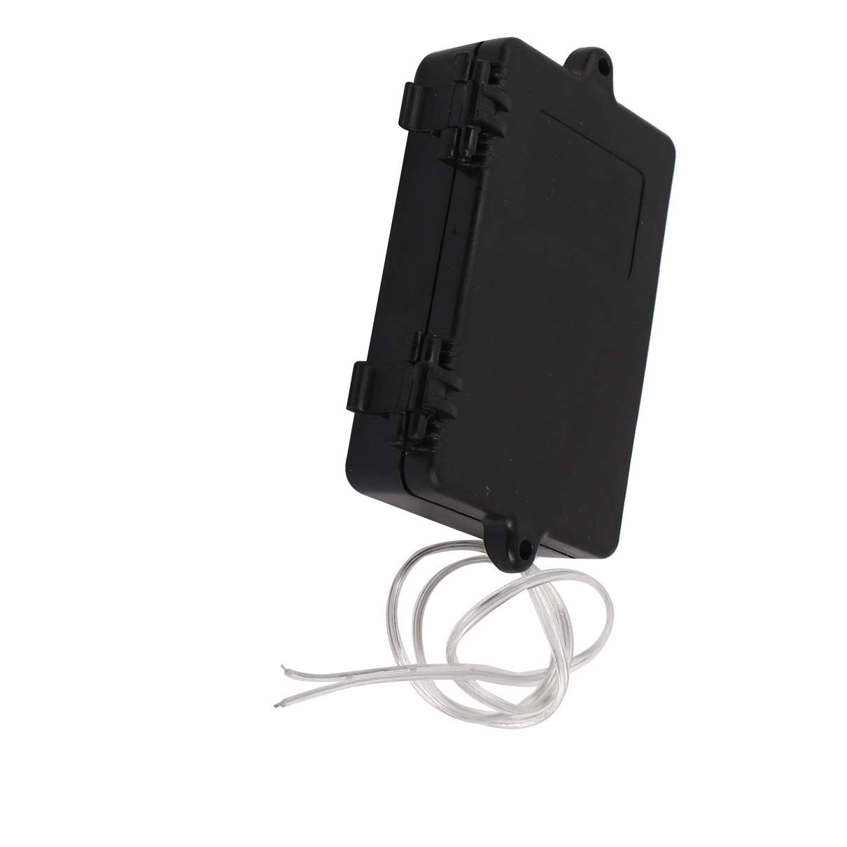 Aexit Black Plastic Electrical Waterproof Battery Case Holder for 3 x 1.5V Power Strips AA Batteries