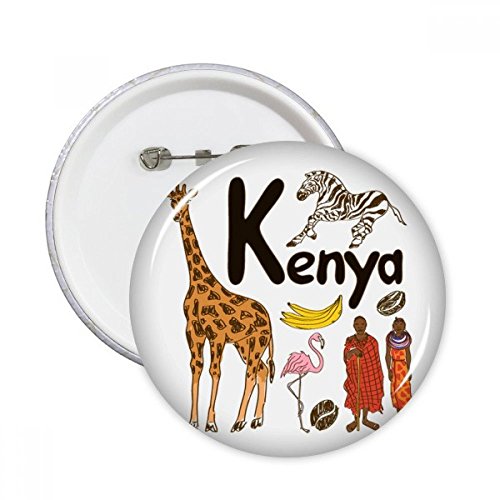 Pins Kenya symbole national pour personnaliser vos vêtements de voyage