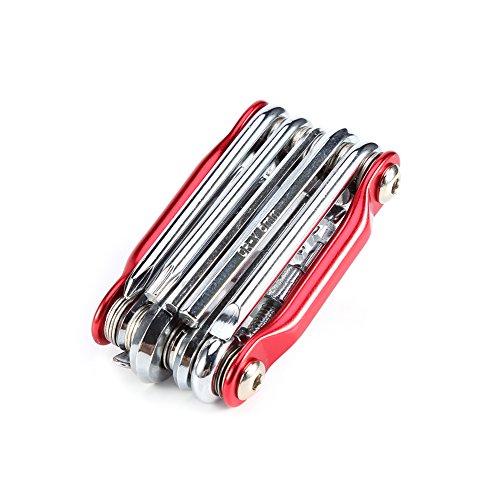 SPYMINNPOO Tool Kit,Bike Multi Tool Mini 11 in 1 Multi Tool Repair Tool Pocket Folding Tool for Road and Mountain Bikes