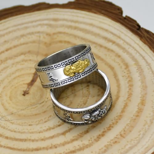 Image of Feng Shui PiXiu Mantra Ring - Lucky Wealth Jewelry