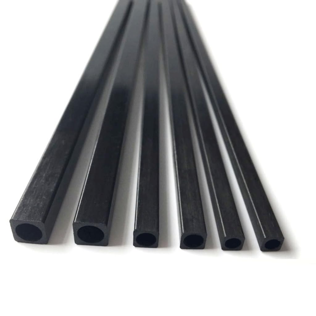 1 szt. Kwadratowa rura z włókna węglowego o wysokiej wytrzymałości 1000 mm(5x5x2mm)