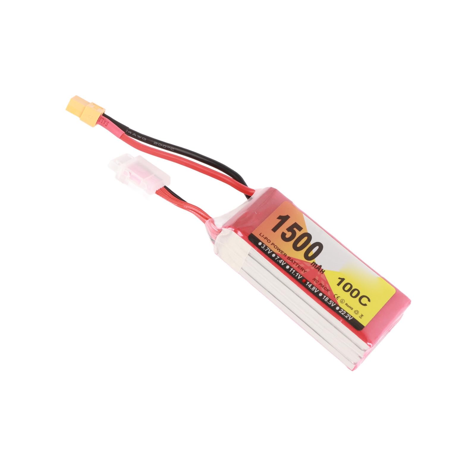 RiToEasysports Batterie LiPo RC, Pack Batterie Rechargeable 14,8V 1500mAh
