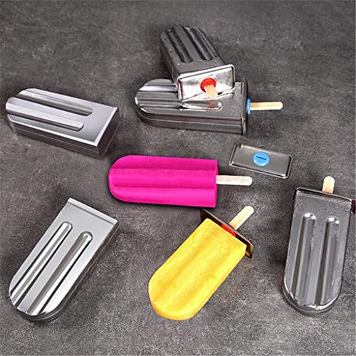 JDH EIS am Stiel aus Edelstahl, Hochleistungs-EIS am Stiel aus Edelstahl mit Bambusstock Ice Lolly Bars Stabhalter 6er… – Bild 8