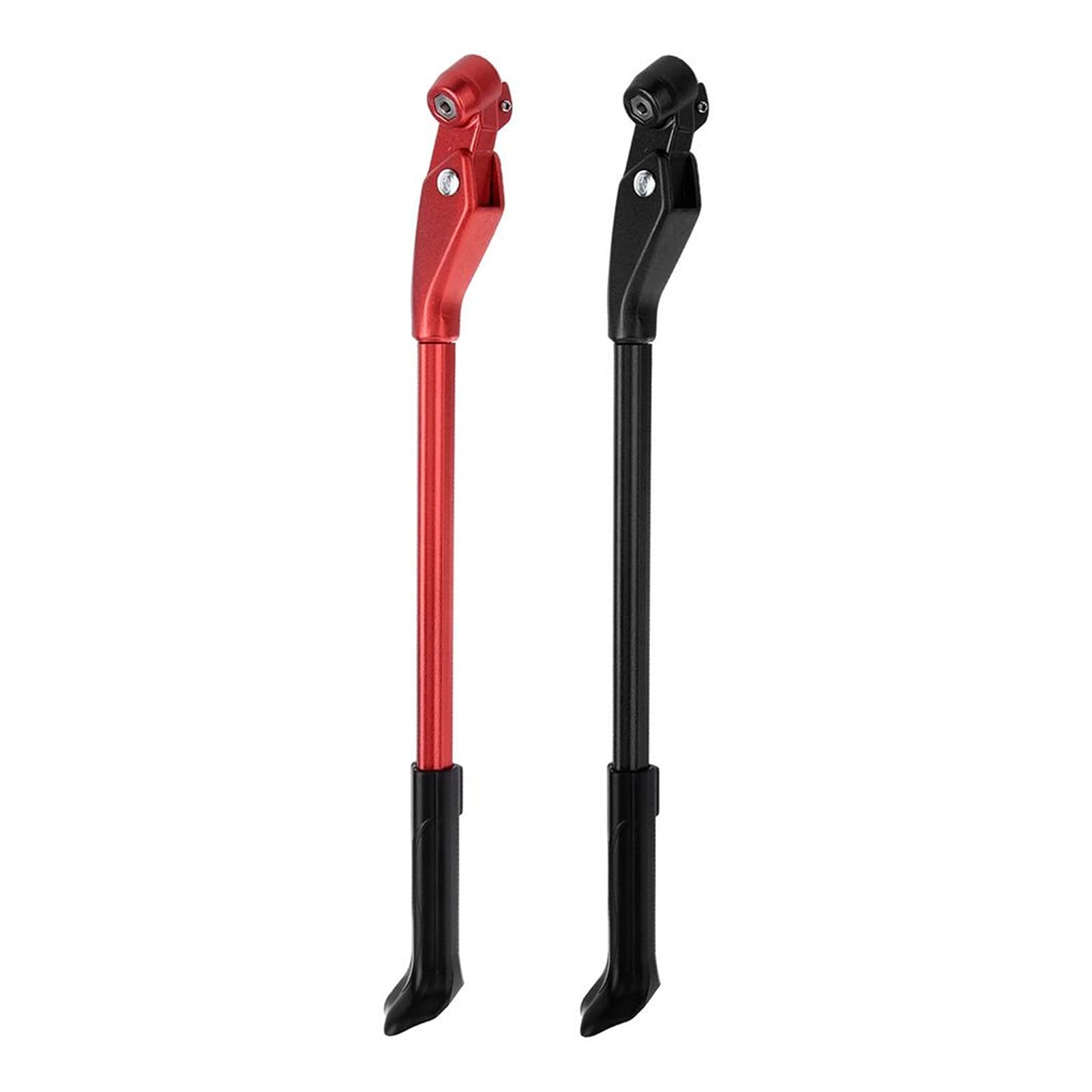 Stojak na rowery, akcesoria rowerowe, z antypoślizgowymi gumowymi nóżkami, szybkozłączką Podpórka na rower ze stopu aluminium Podpórka boczna na rowery MTB 26/27,5/29 cali Czarne/czerwone Antypoślizgo