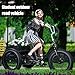 Tricycle for Adults, Snow Adult Drift Tires Tricycle, 3 Wheeled Fat Tire Trike 7 Speed Tricycle with Double Disc Brake, Maximum Load Capacity 450lbs, Bicycles for Seniors with Shopping Basket Outdoor