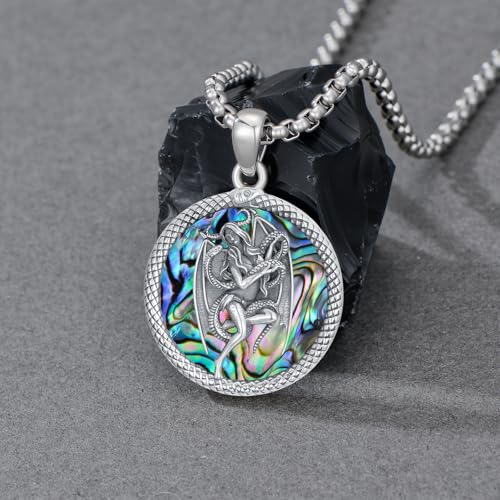 Witch Necklace 925 Sterling Silver Triple Moon Goddess/Tetragrammaton/Lilith/Hecate Necklace Pagan Wiccan Amulet Energy Gifts Witchy Jewelry for Women Men2