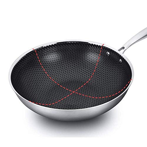 Wok de Acero Inoxidable 304 Antiadherente Honeycomb miniatura 6