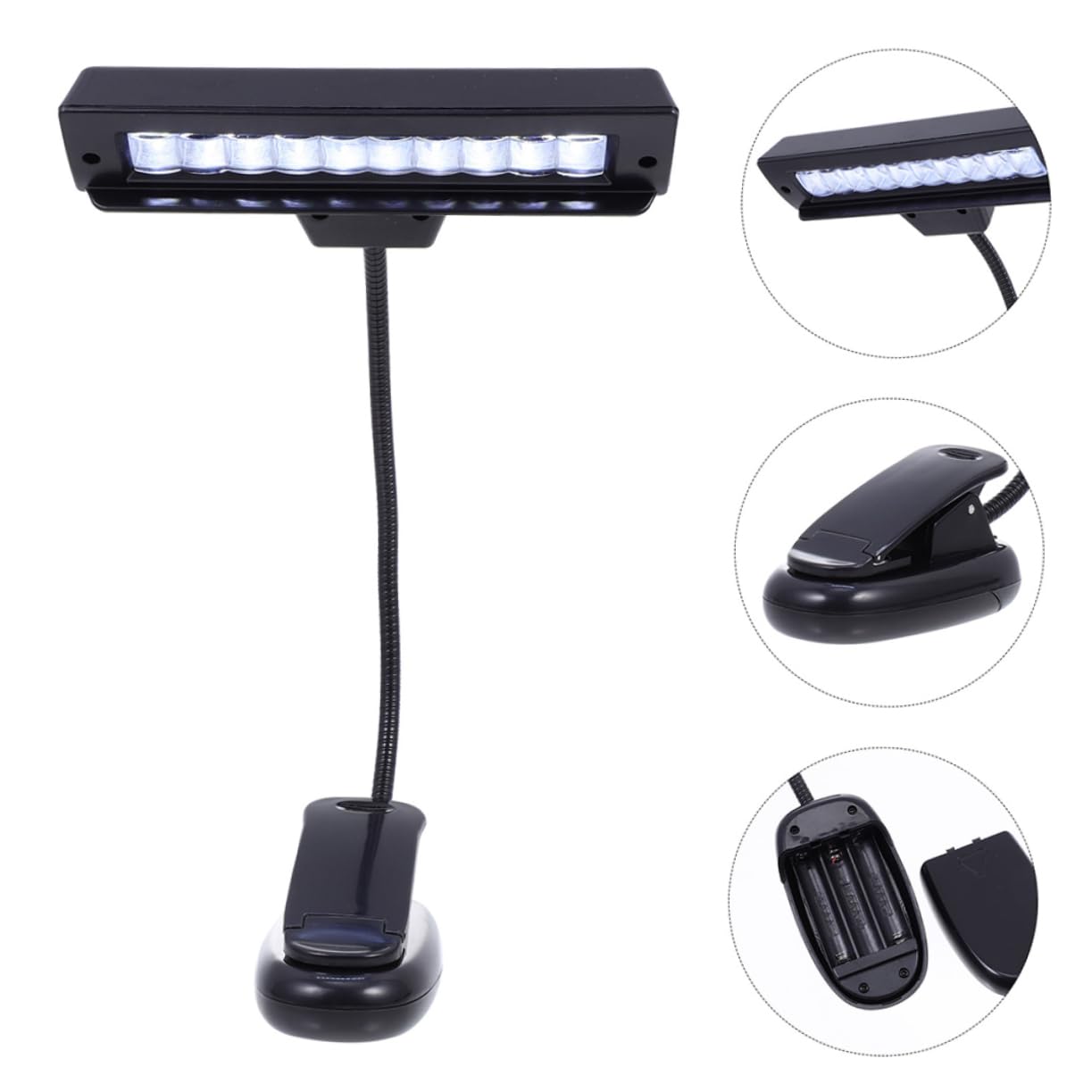 FAVOMOTO Music Stand Light Touch Control Dimmable Piano Lamp Clip Desk Lamp Eye-Care Reading Light