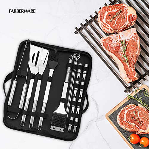 Set de 18 piezas para parrilla Farberware con estuche miniatura 5