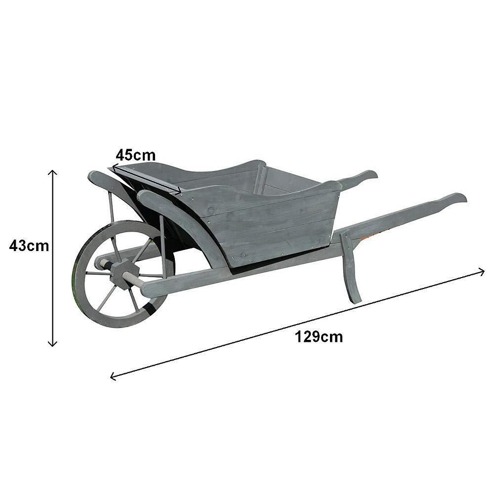 Melko Carriola Per Piante In Legno Bianco 129 X 45 X 43 Cm