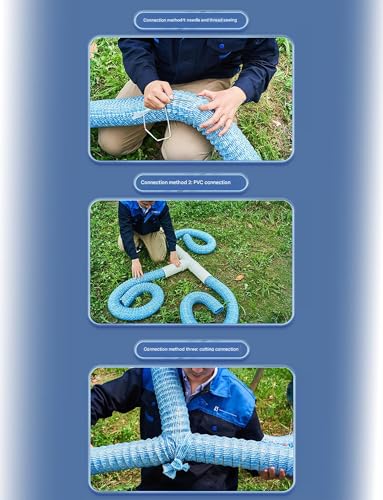 Tubo di scarico ondulato largo 15,2 cm, in PVC flessibile con filo di acciaio, soluzione di drenaggio tubolare espandibile da 14 m per una gestione efficiente dell'acqua e l'infiltrazione