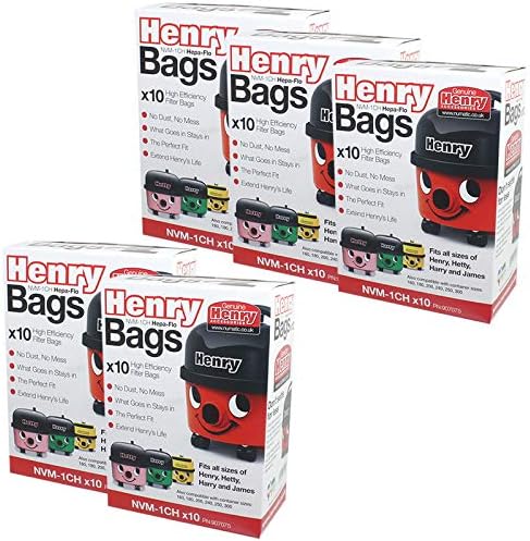 Numatic NVM-1CH Hepa-Flo Henry Hoover 10 Dust Bags (2)