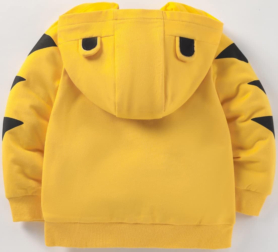 Akyzic Baby Boys Zip Up Hoodie Toddler Boys Jacket Cartoon Winter Long Sleeve Hooded Sweatshirt Tops Fall Coat Kids 2-7 Years - Image 2