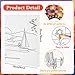 Tinlade 24 Pcs 7.9 x 9.8 Inch Pre Drawn Canvases for Painting Pre Stretched Canvas DIY Coloring Outline Painting Boards for Beginners Adults (Sea Sunset)