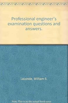 Hardcover Professional engineer's examination questions and answers. Book