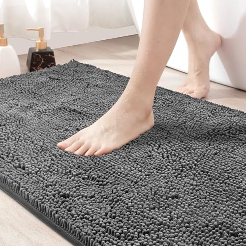 Amyracel Bathroom Rugs 36x48, Extra Soft Absorbent Chenille Bath Mat,