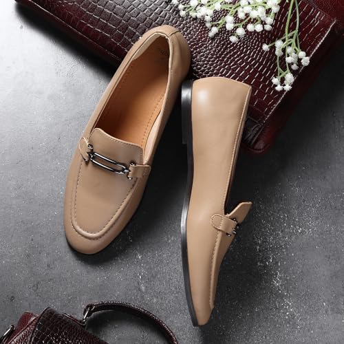 Image of YOHO Bliss Loafers for Women | Comfortable & Stylish Bellies | Fashion Moccasins with Footpharma Footbed | Slip-on for Casual & Formal Wear | 001