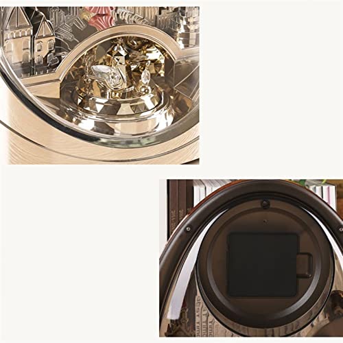 Reloj hora de música y péndulo giratorio decoración hogar salón mesa 5