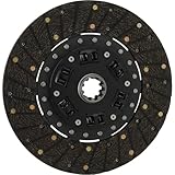 Speedway Motors Flathead Ford 10-1/2 Inch Clutch Disc, 1-3/8 Inch 10-Spline Input, Organic Friction Disc Compatible with Early Ford V8 and T-5 Conversions