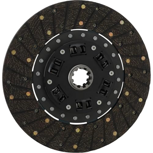 Speedway Motors Flathead Ford 10-1/2 Inch Clutch Disc, 1-3/8 Inch 10-Spline Input, Organic Friction Disc Compatible with Early Ford V8 and T-5 Conversions