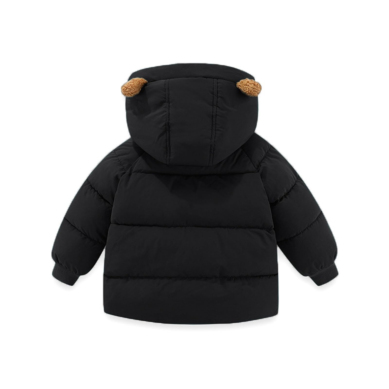 Générique Giacca trapuntata per ragazzo, Cappotto con cappuccio foderato in pile per l'inverno, abbigliamento caldo per scuola e gioco, look sportivo da ragazza 4-12 anni, senza coulisse