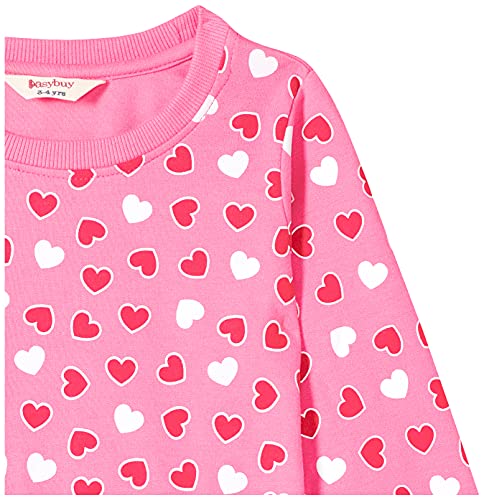 Image of Easybuy Girls Regular Sweatshirt AU21DM05GX Rose Pink, 7 Years-8 Years