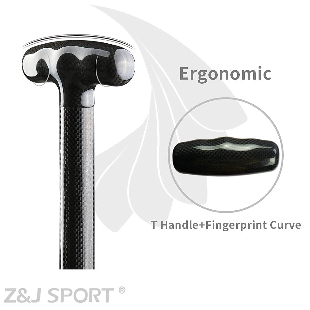 Buy Z&J SPORT Dragon Boat Paddle Carbon Fiber with T Handle, IDBF