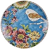 Bandeja de cerámica Pintada bajo vidriado Original Vajilla de cerámica para Interiores Plato de Desayuno de bistec Occidental Plato de Fruta de Postre de Estilo Rural nórdico para Catering y