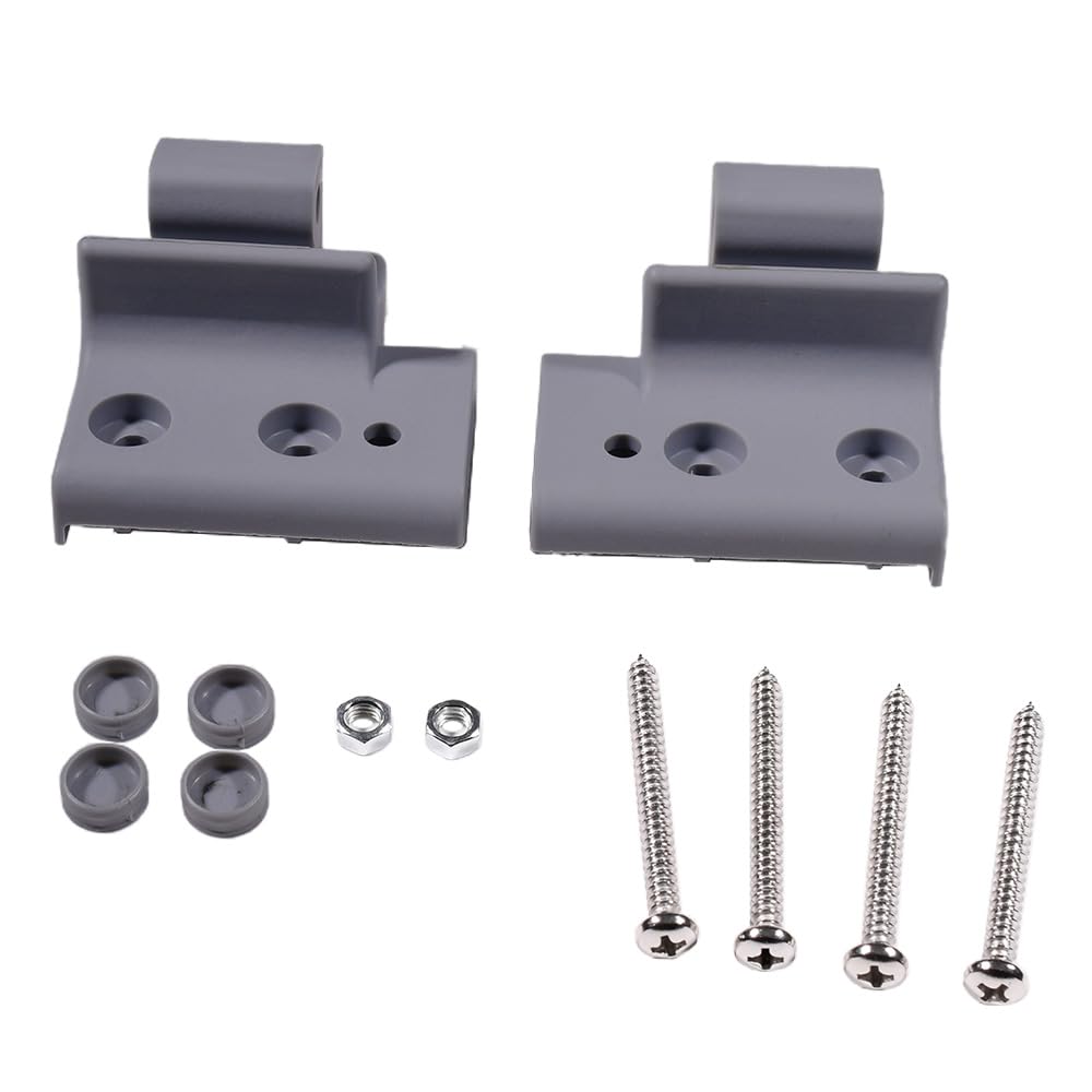 Griffkonsolen-Set Ersatzteil für Braas Atelier-Fenster Kompatibel mit Braas Atelier Dachfenster/BA Grau