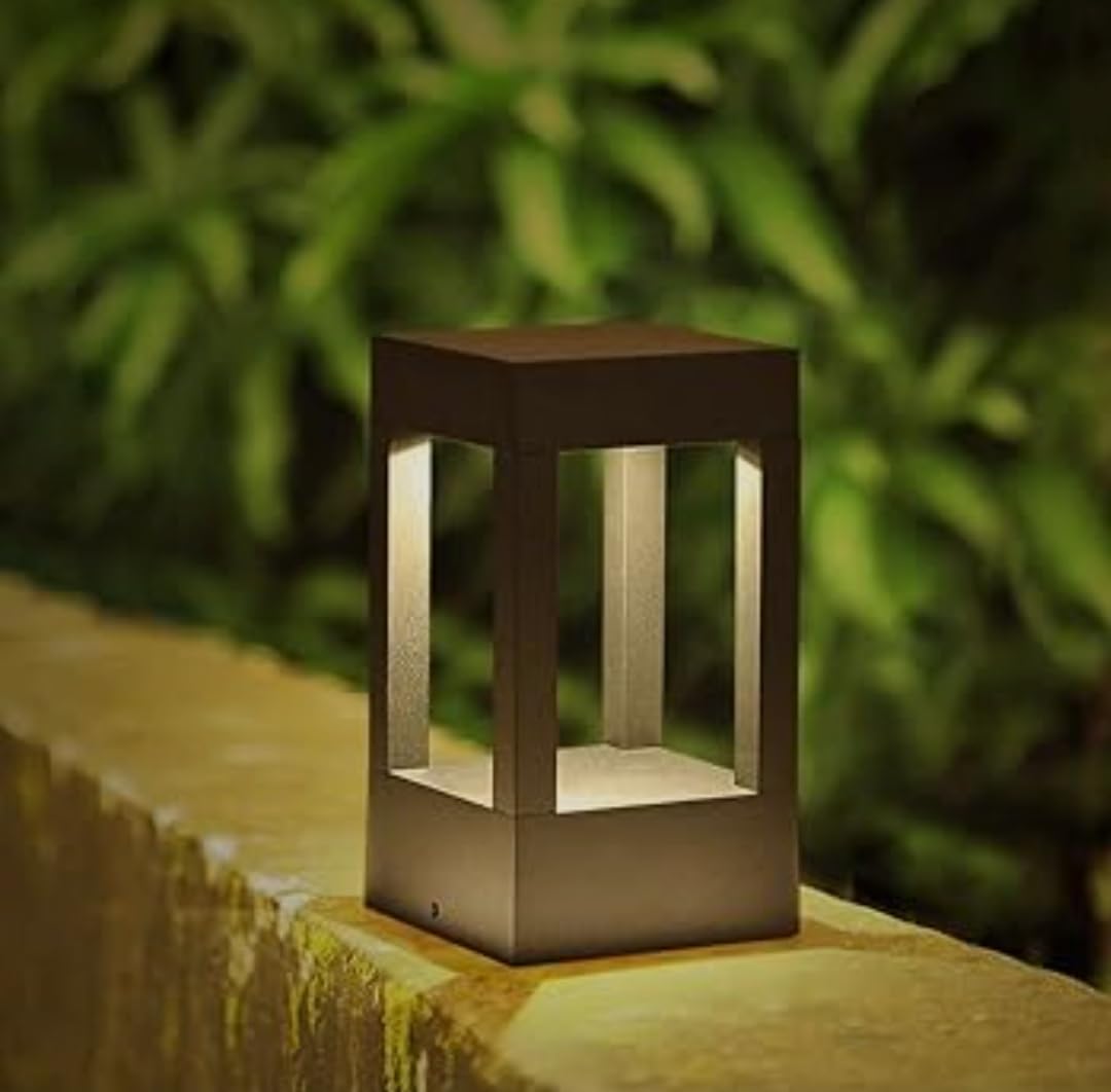 Lymon Elegant Black Outdoor Gate Light | Weatherproof LED Gate Lamp for Home & Garden, Park, Street, Pathway, Boundry Wall, (Pack of 1) (GL 4 Leg LED Black)-image-13