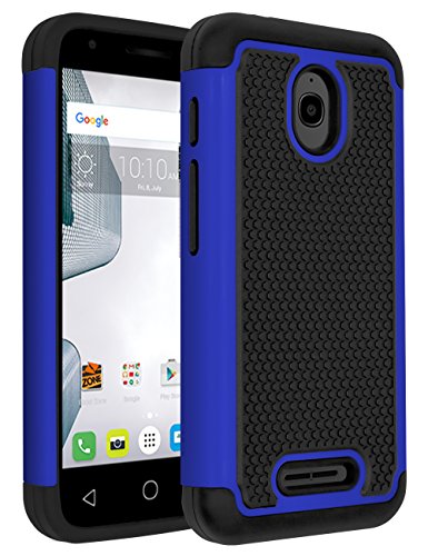 Alcatel Ideal Case,Alcatel Dawn Case,Alcatel Streak Case,Alcatel Acquire Case,ANLI(TM)Drop Protection Hybrid Dual Layer Protective Case Cover for Alcatel Ideal /Dawn(5027B)/Streak/Acquire Deep Blue