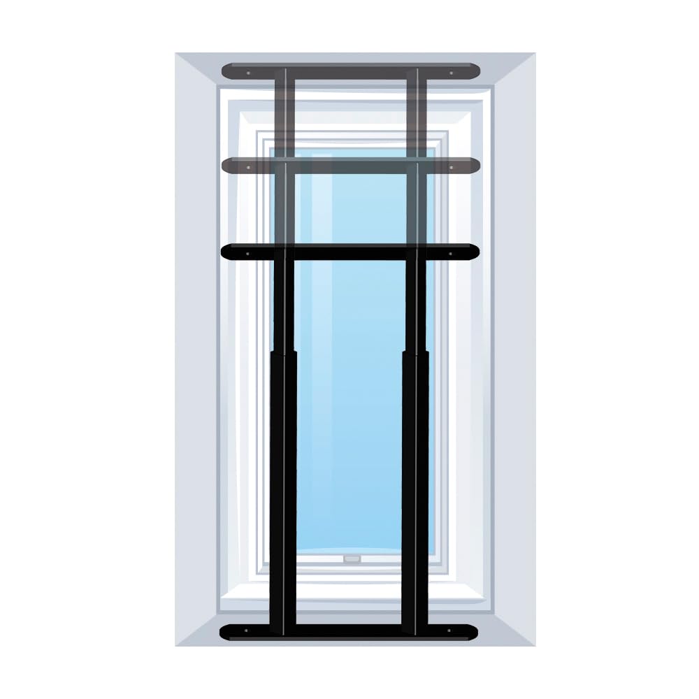 GRILLE DE DEFENSE EXTENSIBLE 2 barreaux 48 à 90cm noir