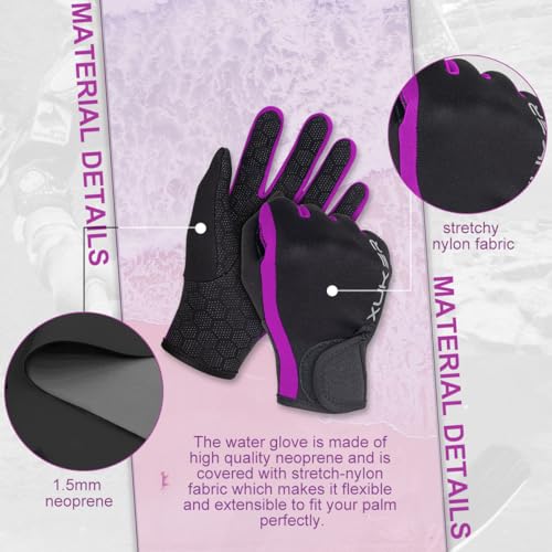 XUKER Neoprene Glove,Wetsuit Gloves 1.5mm & 2mm for Scuba Diving Snorkeling Paddling Surfing Kayaking Canoeing Spearfishing Skiing and Other Water Sports - Image 4